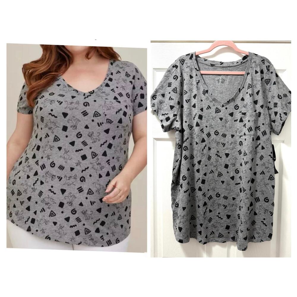 Torrid 3 (3X 22/24) Lion King Disney Simba Slub Heritage Pocket Tunic T Shirt